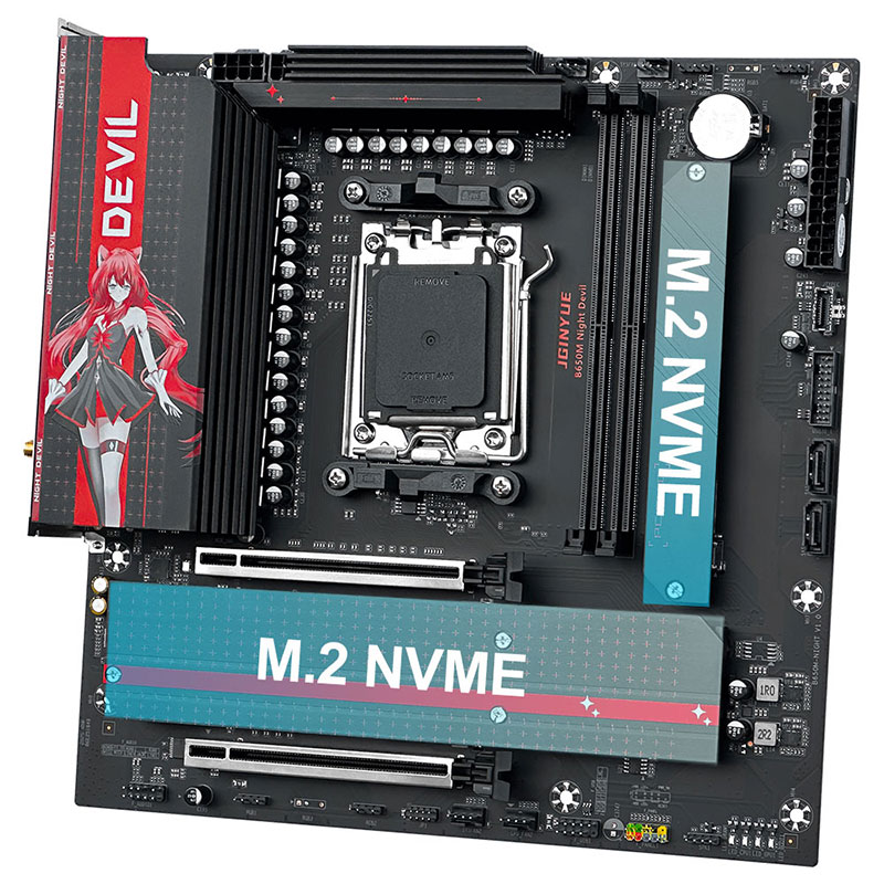 JGINYUE B650M NIGHT DEVIL Desk - X870E Atx Motherboard review and price