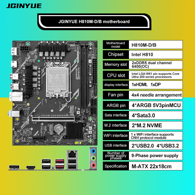H810 Intel LGA1851 DDR5 Micro- - Lga1851 Gaming Motherboard review and price